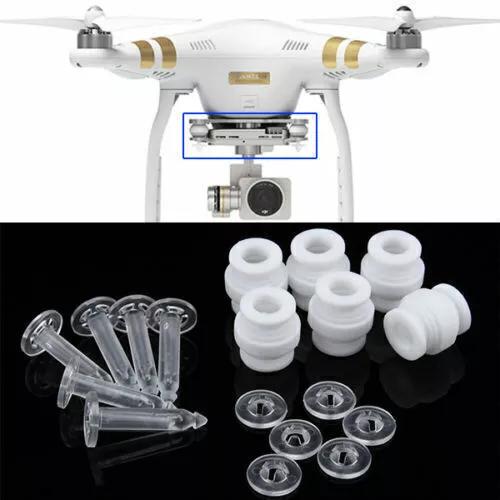 For DJI Phantom 3 Pro Adv Camera Gimbal Damping Rubber Balls & Anti-drop Pins