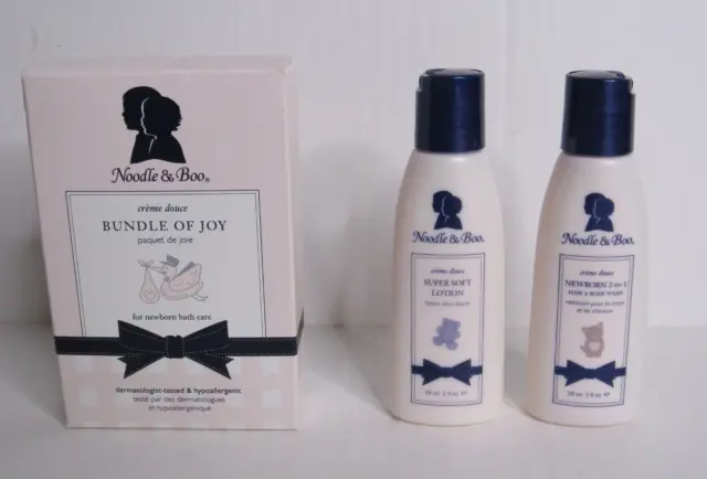 Noodle & Boo Bundle of Joy Gift Pack Newborn Bath Care Hair & body wash & Lotion
