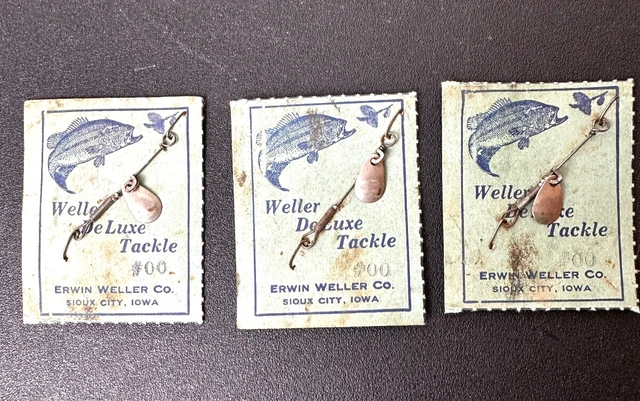 Leurre De Pêche Vintage Erwin Weller Original Strip-On Spinner, Harnais Minnow #54AG