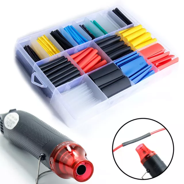 580 pcs Heat Shrink Tubing Tube Assortment Wire Cable Insulation Sleeving Kit