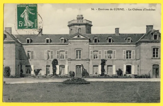 cpa de 1908 ALLIGNY COSNE (Nièvre) Le CHÂTEAU d'INSÈCHES Provost Dumarchais