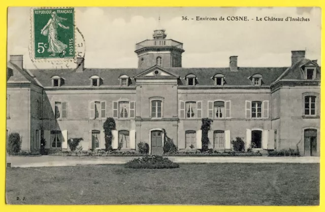 cpa de 1908 ALLIGNY COSNE (Nièvre) Le CHÂTEAU d'INSÈCHES Provost Dumarchais