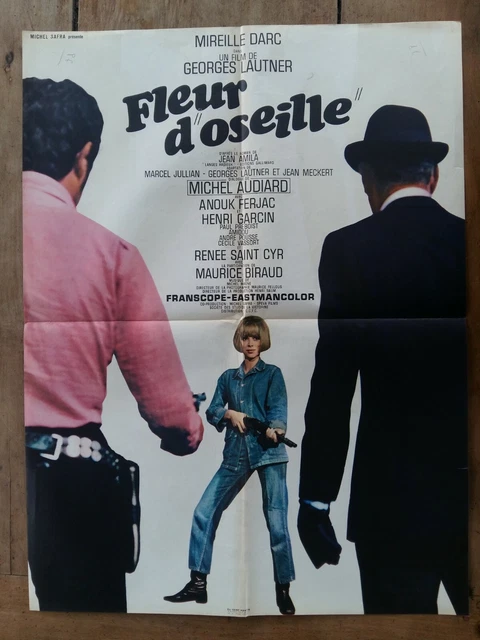 Affiche FLEUR D'OSEILLE Georges LAUTNER Mireille DARC Henri GARCIN  60x80cm *