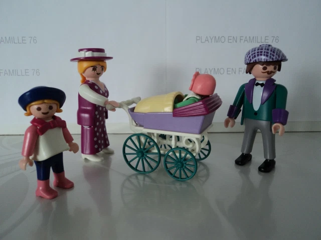 PLAYMOBIL VINTAGE 1900 belle époque nourrice landau et enfants set 5502