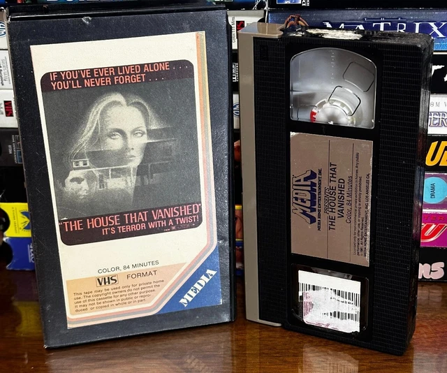 THE HOUSE THAT Vanished VHS VCR Video Tape Used Movie Media Cutbox