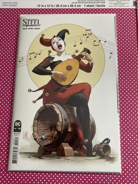 DARK KNIGHTS OF STEEL #4 JOSHUA MIDDLETON HARLEY QUINN VARIANT COVER 2022 dc