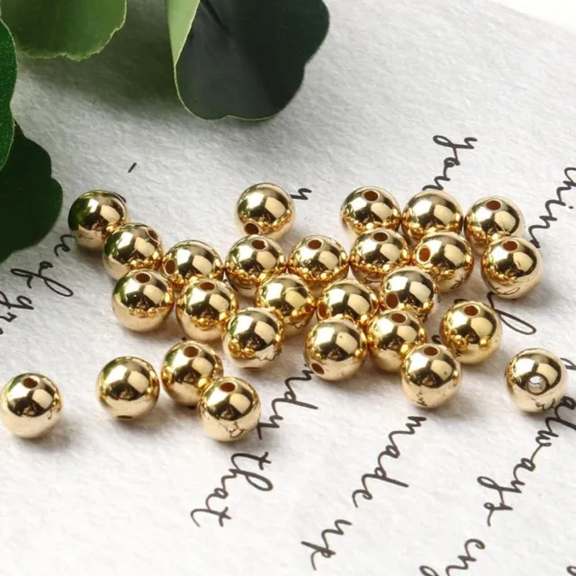 Gold Color Spacer Loose Beads -jewelry Making Accessories Bracelet Necklace Bead