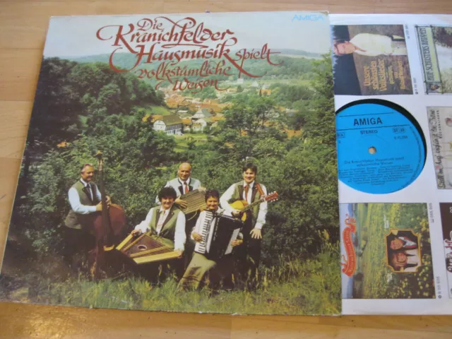 LP Die Kranichfelder Hausmusik spielt volkstümliche Weisen Vinyl Amiga 8 45 288