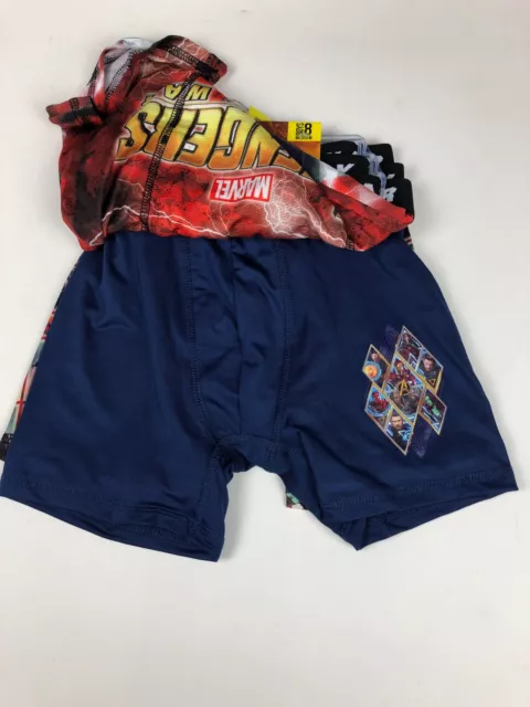 Boys Action Underwear Marvel Avengers Affinity War Boxer Briefs NWT 8 Medium 2