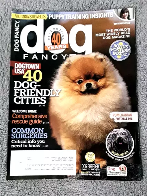 Dog Fancy September 2010 magazine Puppy Training
