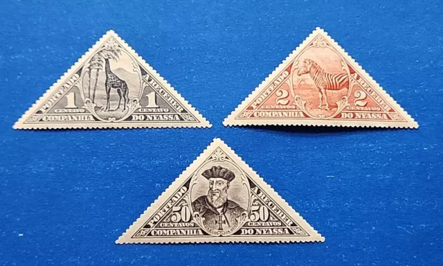 Nyassa Stamps, Scott J2-J3, J9 Mint And Hinged