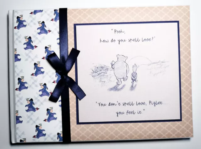 Classico personalizzato Winnie the Pooh/Eeyore baby shower libro degli ospiti, regalo