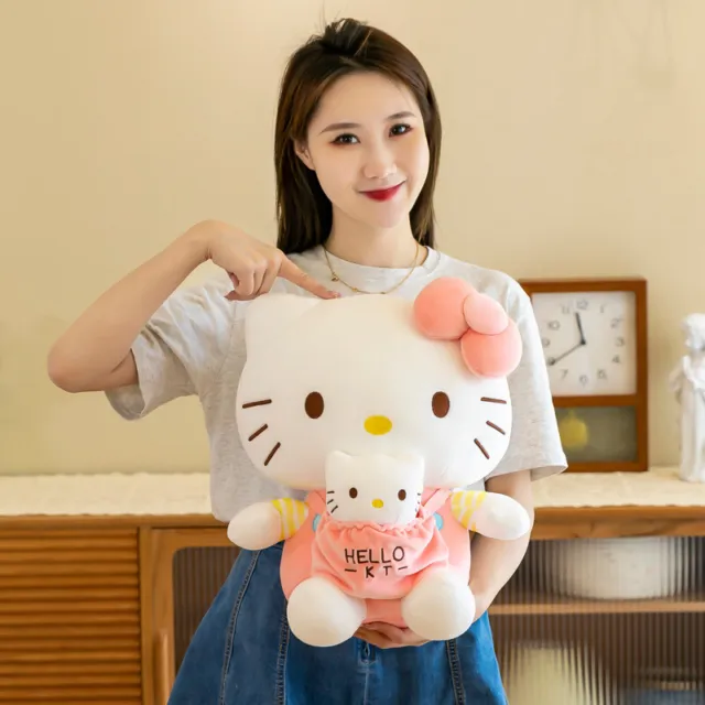 Big Size Sanrio Hello Kitty Peluche Plush Toy Hello Kitty Pillow Doll  Stuffed Animal Plushies Home Decoration Children Girl Gift