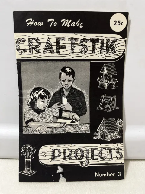 Folleto de How to Make Craftstik Projects número 3 depresor de paletas artesanías