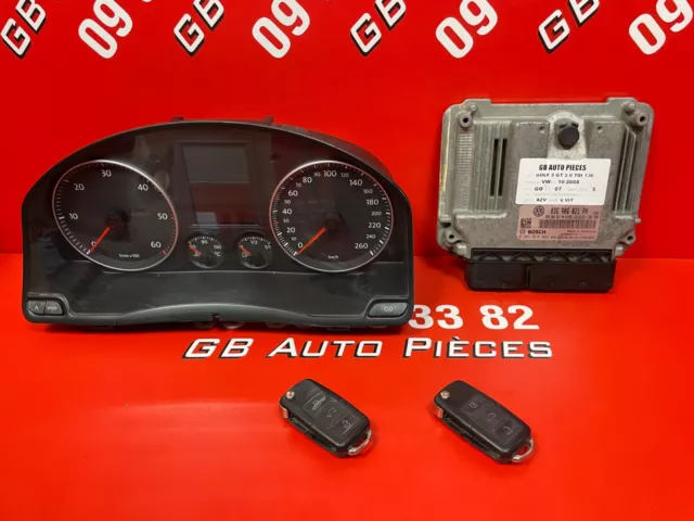 Volkswagen Golf 5 2.0 Tdi Kit Demarrage Calculateur 03G906021Pn 0281014062