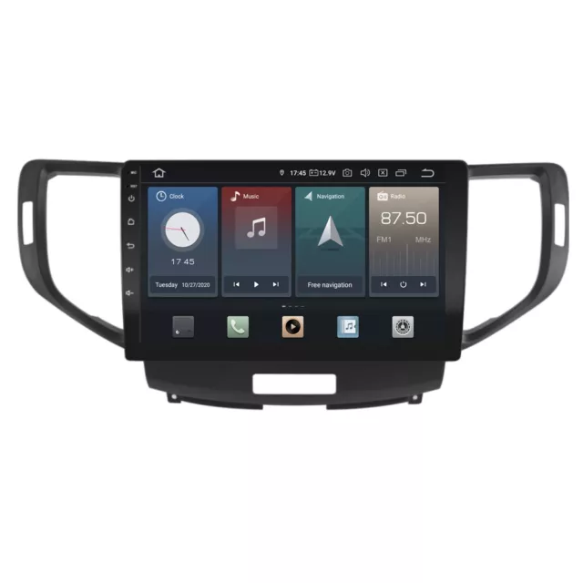 Für Honda Accord 8  9" Touchscreen Android Autoradio  Bluetooth GPS Navi CarPlay