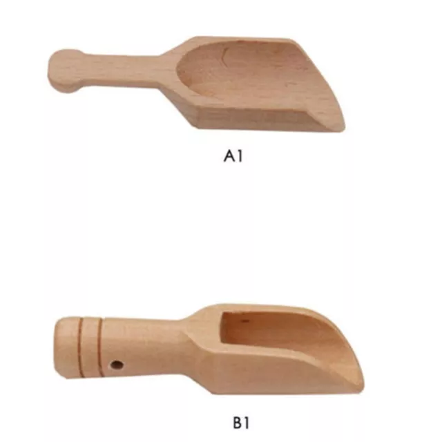 Mini cucchiaio in legno per sale da bagno o da cucina piccolo cucchiaio per molt