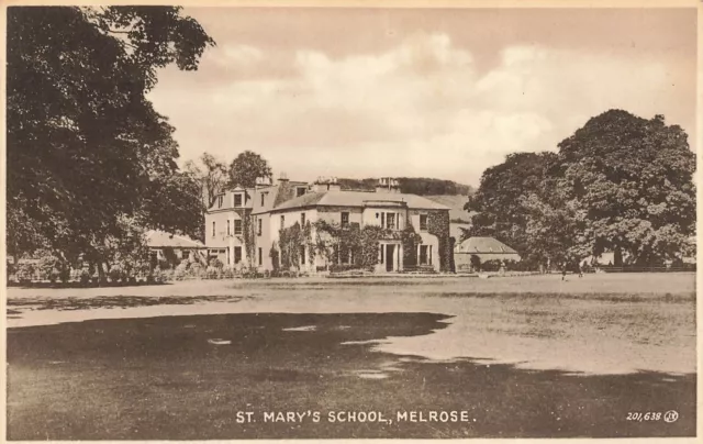St Marys Schule Melrose Postkarte (G486)