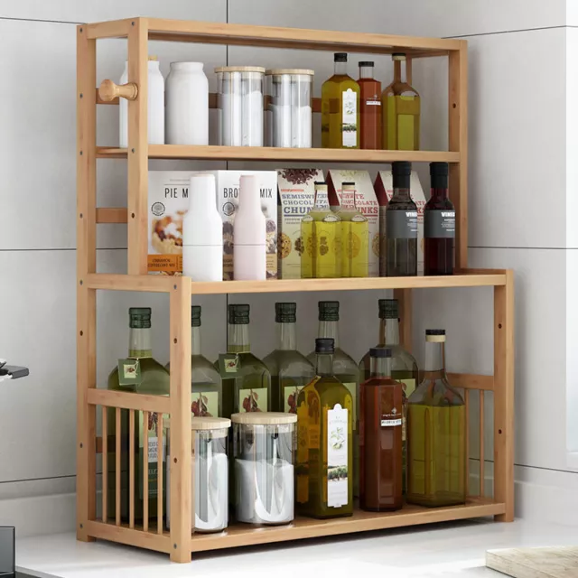 Kitchen Spice Rack/Office Bookshelf Organizer Countertop Sundries Storage Rack