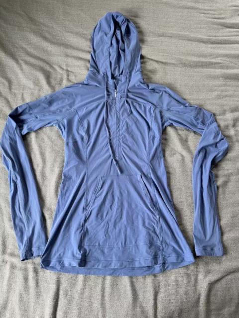 Lululemon Lightweight Full Zip Hoodie Jacket Womans Size S Blue