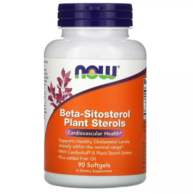 NOW Foods Beta-Sitosterol-Pflanzensterole 90 Weichkapseln