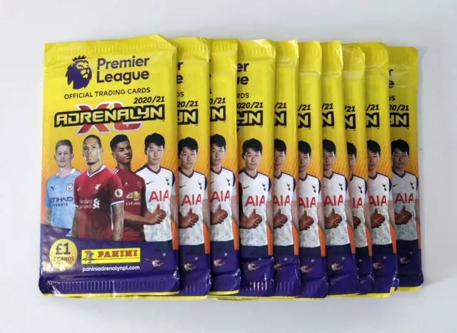 Adrenalyn XL Panini Premier League 2020/21 10 Packs Of 6 Trading Cards New!