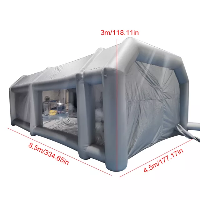 Aufblasbare Zelt Lackierkabine Mobile tragbare Auto Workstation 28x15x10FT DHL 3