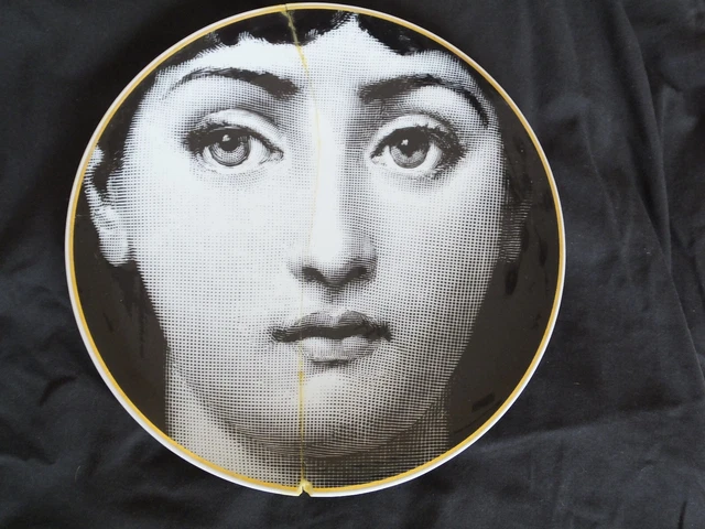 Rosenthal Fornasetti Temi E Variazioni - Lina's Face - Cracked Plate Rosenthal Fornasetti Temi E Variazioni - Lina's Face - Cracked Plate