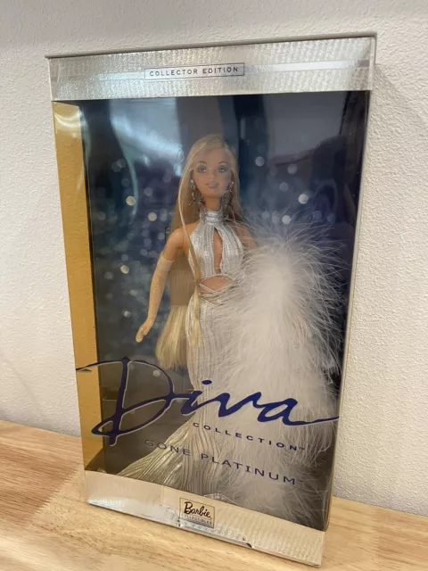 Diva Gone Platinum Barbie Collector Edition Doll 2001 Mattel 52739