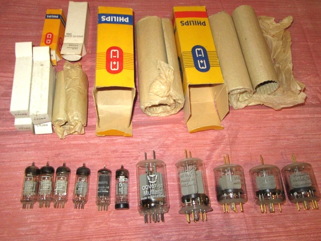 Eleven  Vintage Nos Vhf Transmitting  Double Tetrode Tubes . Ham Radio Valves.
