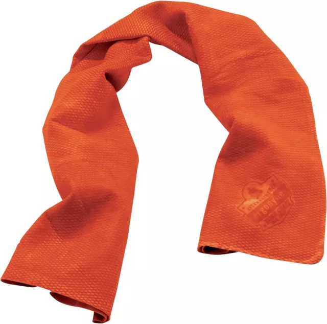 Ergodyne Chill Its 6602 Cooling Towel, Long Lasting Cooling Relief Orange