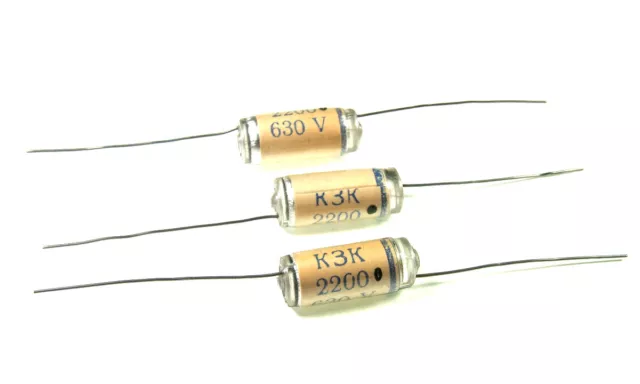 2.2nF (2200pF) 630V ±5% POLIESTER STYROFLEX POLYSTYROL CAPACITOR (5 pcs)