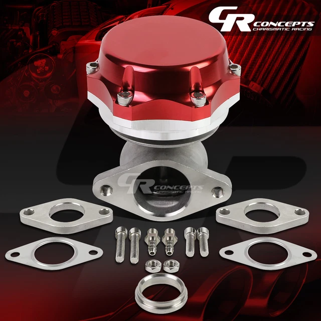 38MM TURBOCHARGER MANIFOLD Turbo Boost Jdm Red Wastegate+Dump Ring+7