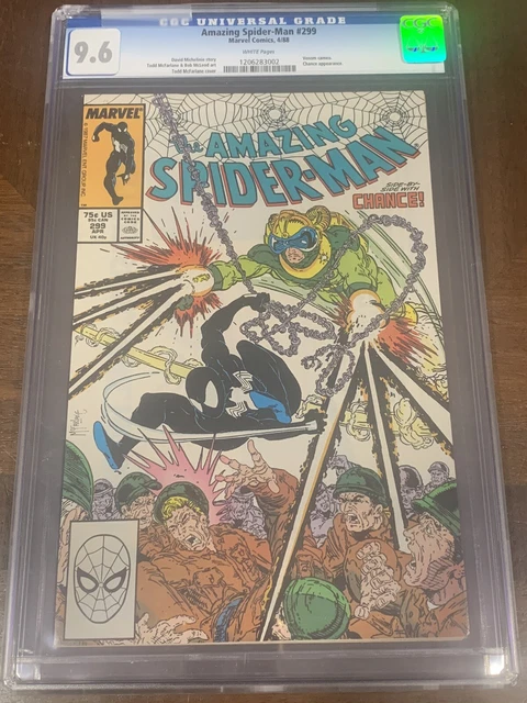 Amazing Spider-Man #299 CGC NM+ 9.6 1st Venom Cameo! McFarlane! small crack top