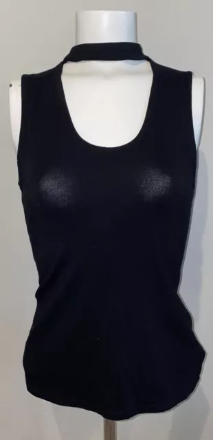 Express Size Small Black Tank Top, Open Chest