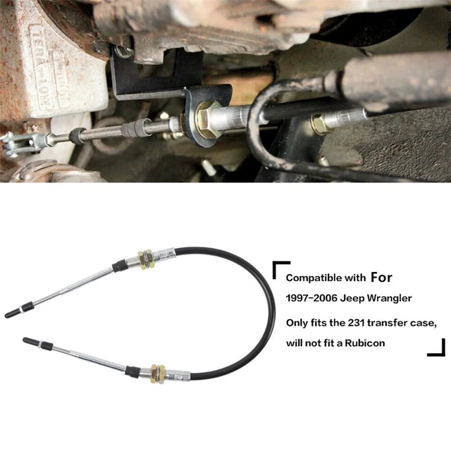 HEAVY DUTY TRANSFER Case Cable Shift Linkage For 9706 Jeep Wrangler TJ