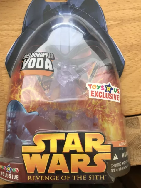 STAR WARS Revenge of The Sith. Holographic Yoda. *Toys R Us Exclusive*