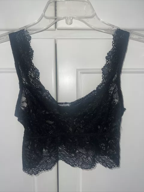 Eberjey Women's Black Lace Bralette Size Small/Medium