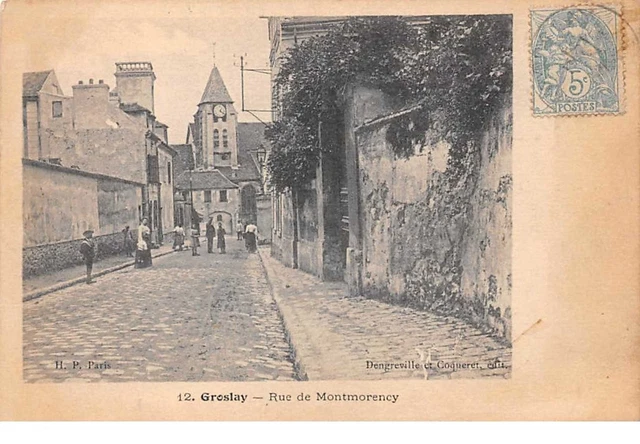 95 . n° 101365  .groslay .rue de montmorency .