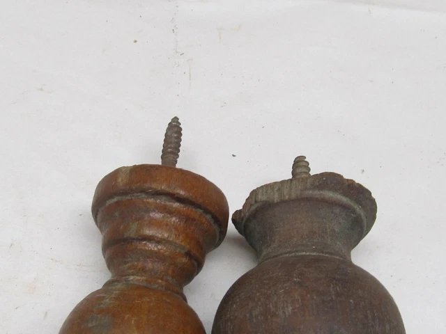 2 Vintage Victorian Wood Door Stops 2