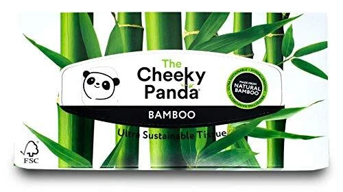 Tessuti viso bambù panda sfacciati | scatola tessuto sostenibile | senza plastica