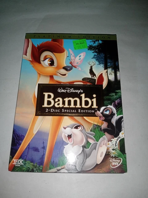 Walt Disney's Bambi (DVD, 2005, 2-Disc Set, Special Edition/Platinum Edition)