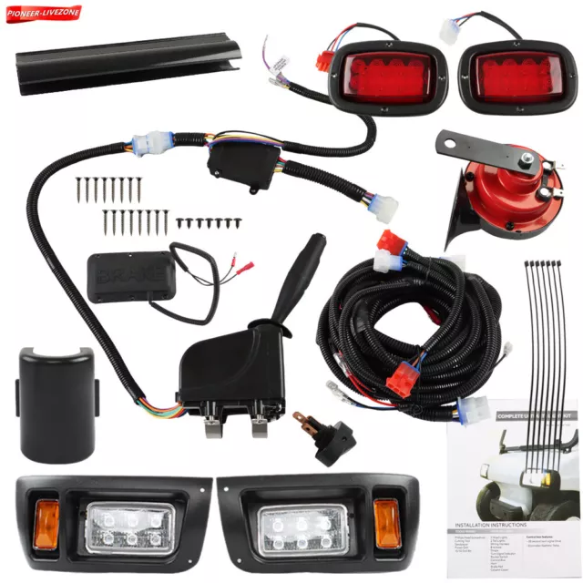 For Club Car Accessories DS 1993+ LED Golf Cart Deluxe Street Legal Light Kit