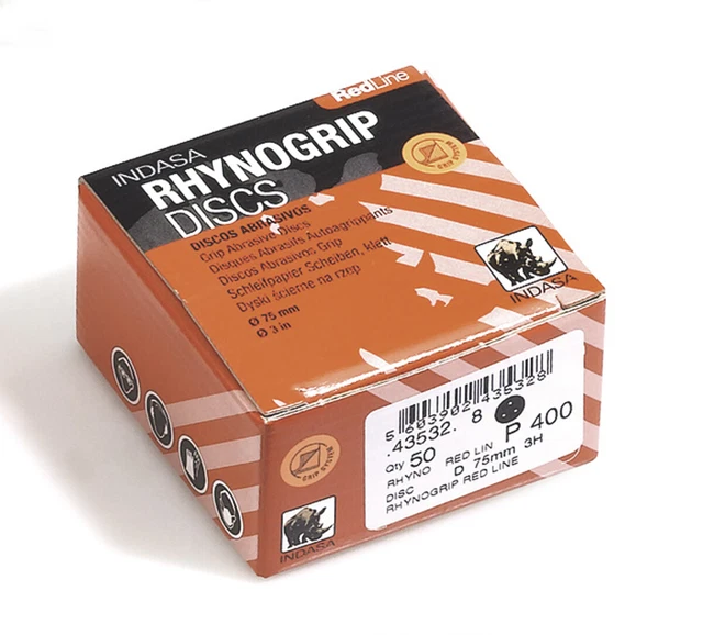 Dischi Abrasivi Rosso Linea 75mm senza Fori P320 - 50St