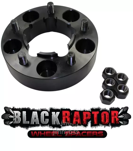 Black Raptor Hubcentric 40mm Aluminium Land Rover Defender Wheel Spacer 90 110