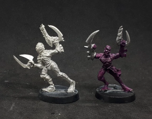 Warhammer 40k Mandrakes Dark Eldar Drukhari Metal Spiele Workshop OOP 1990er