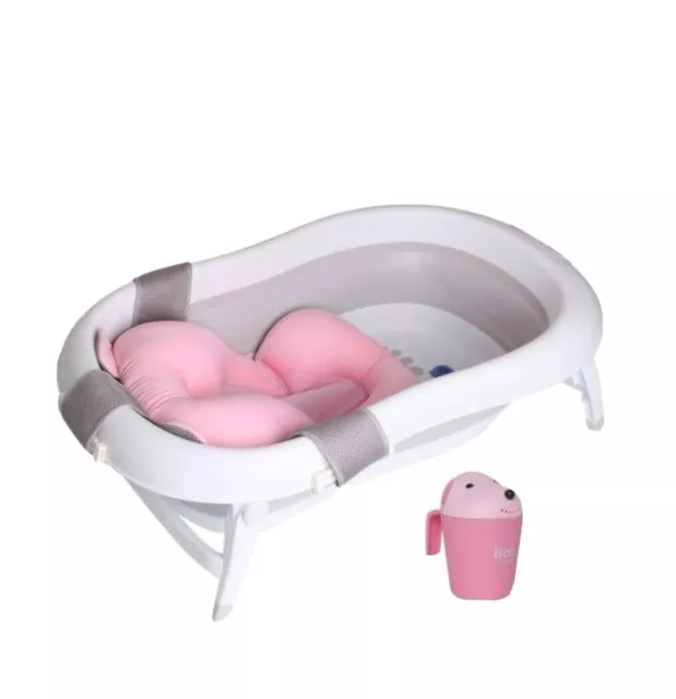 Foldable Infant Baby Bathtub Collapsible Newborn Safety Portable Shower Bath Tub