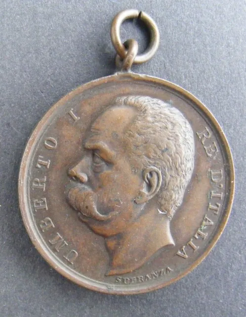 Original Medal: Italy: Shooting Medal for Officers (Umberto I, 1878-1900)