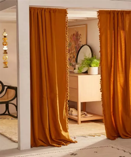 Bohemian Cotton Curtain For Living Room Bedroom Drape Door Panels Window Curtain