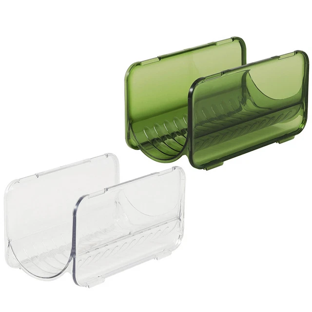 2 piezas portabotellas de plástico portavasos estante para bebidas nevera bebida refrigerador armario